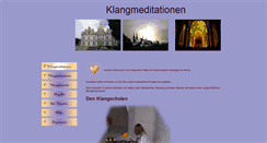 Desktop Screenshot of klangmeditationen.com