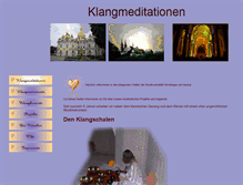 Tablet Screenshot of klangmeditationen.com